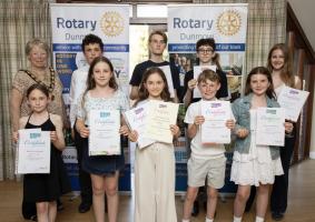 Some of the winners this year with the Great Dunmow Town Mayor.
